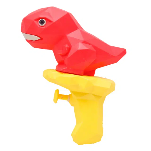 雄俊 萌趣恐龙形象 手持按压式水枪 枪型玩具