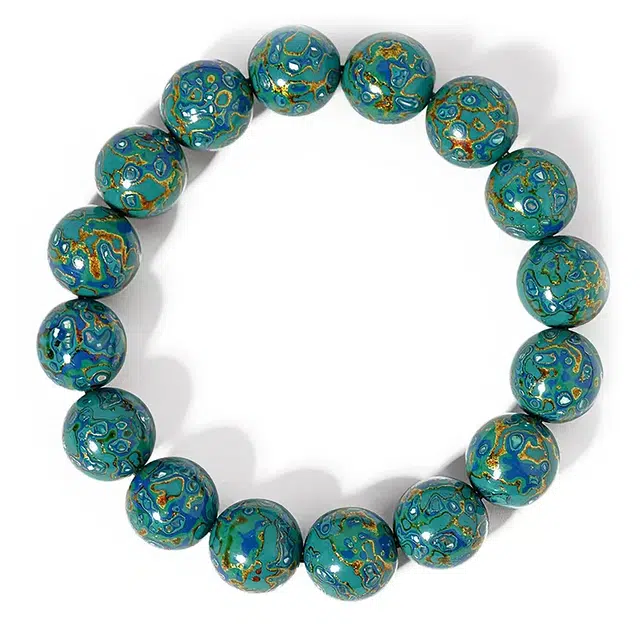 玉临门 国风森系风格 搭配美学设计 中国风 大漆 木作手串 男女同款情侣款 大漆