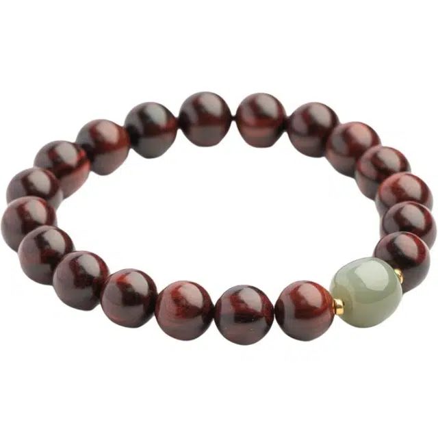 仙源 转运珠 新中式文玩 圆珠 紫檀 木作手串 男女同款情侣款 紫檀