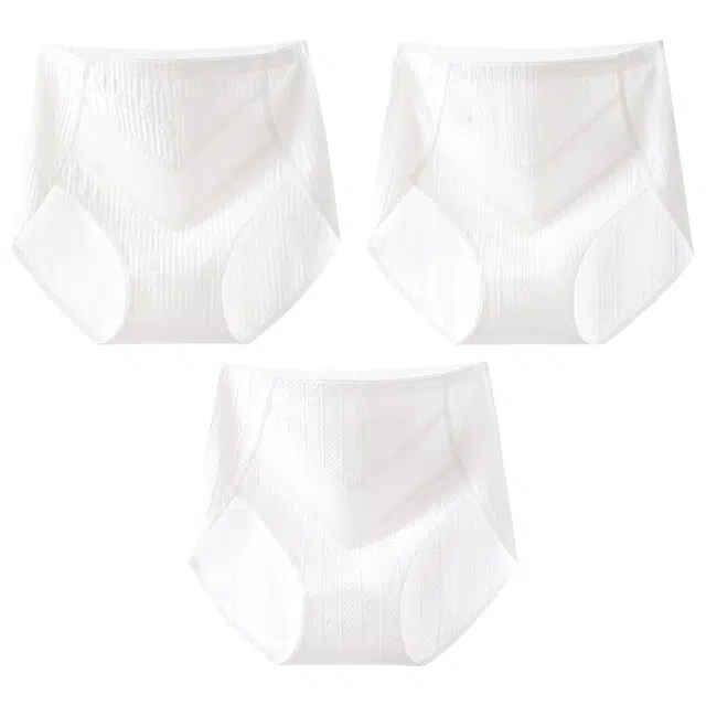 二三二三 高腰三角裤抗菌透气薄款内裤 女款 组合装