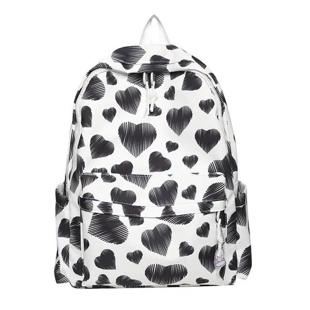 尊梵 多功能电脑背包校园小清新图案 尼龙 双肩包 女款 多色