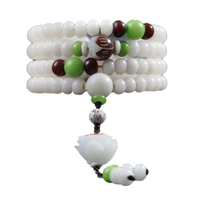 京华录 新中式多圈盘玩佛珠 古风招财纳福文玩念珠 汉服旗袍转运珠 时来运转 平安顺遂 菩提根 手串 男女同款情侣款