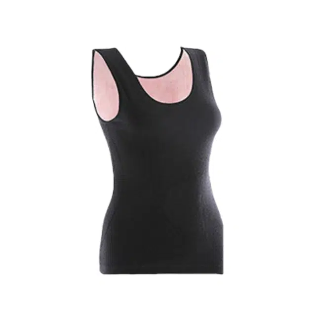 雅鹿 美体背心塑身双层加绒加厚托胸大领口美背保暖上装 女款