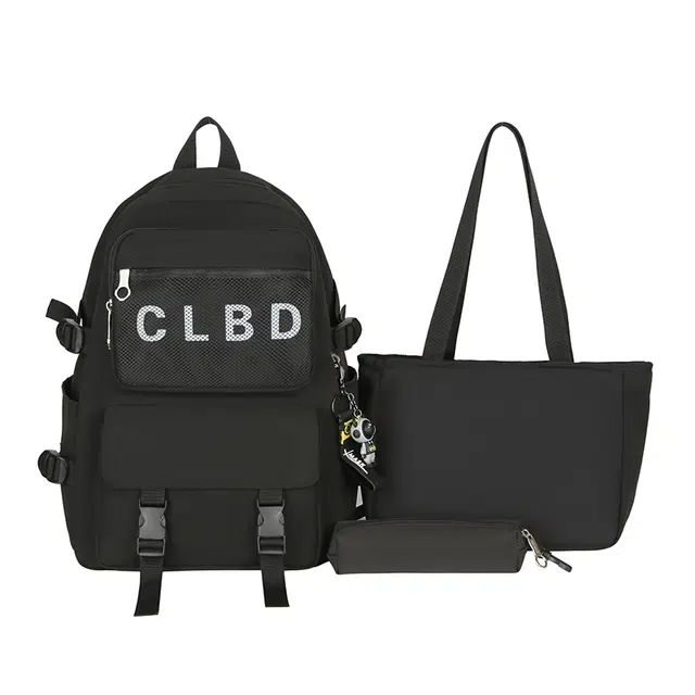 尊梵 多功能时尚尼龙百搭电脑包小清新三件套双肩包 女款 多色