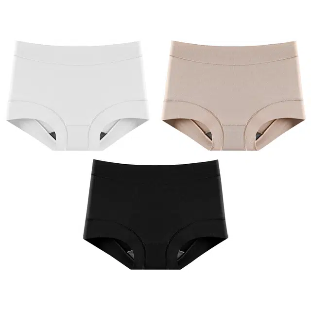 二三二三 抗菌四角大码无痕收腹平角内裤 女款 组合装