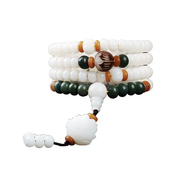 京华录 本命年转运 好运莲莲 新中式高级感 古风国潮 招财纳福  平安吉祥 小众 简约 民族风 菩提根 手串 男女同款情侣款