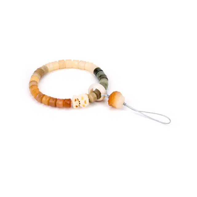 聆听花开 新中式新国风 醒狮小熊可爱文玩复古文艺温柔爱心 佛珠盘玩串珠 小众时尚简约优雅 菩提根 手串 男女同款情侣款