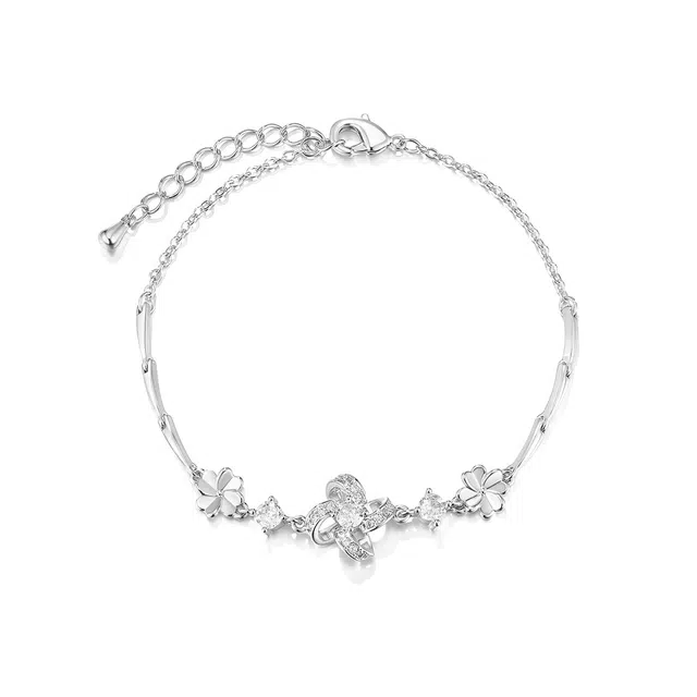 珂里 气质轻奢花朵小众高级感甜美精致小清新设计感 铜 手链 女款