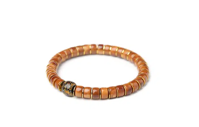 本木 国潮新中式 小众高级轻奢大漆设计 归圆不怕水汗 文玩盘玩 库克 手串 男女同款情侣款