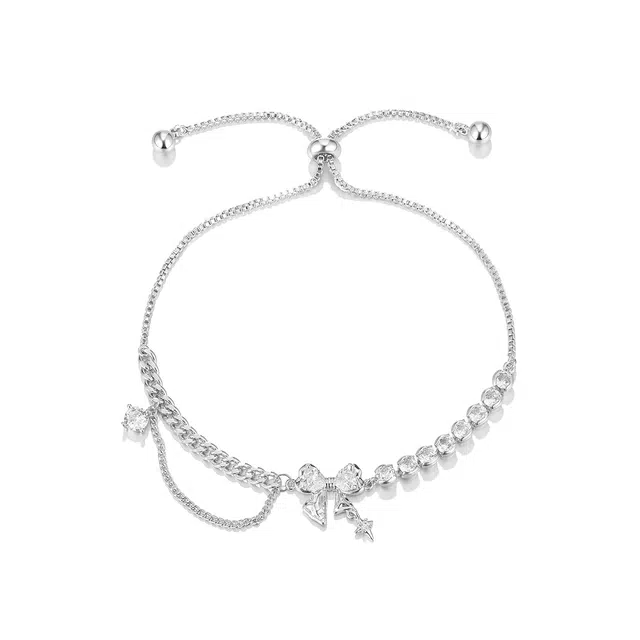 珂里 精致小清新蝴蝶结小众设计感气质轻奢甜美气质高级感 铜 手链 女款