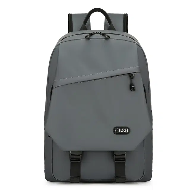 尊梵 多功能时尚背包大容量包大学生口袋双肩包 牛津布 男款 黑色/灰色