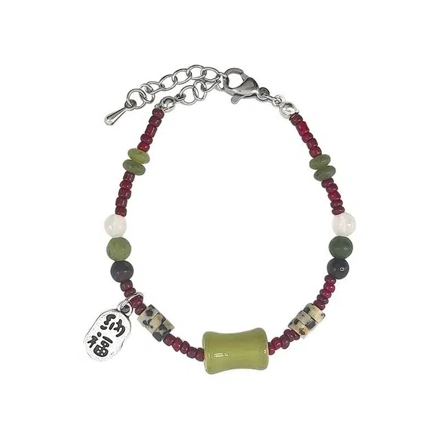 大唐国鼎 纳福 复古新中式小众设计高级感 轻奢时尚百搭优雅个性 甜美可爱潮酷温柔简约气质 合金 手链 女款