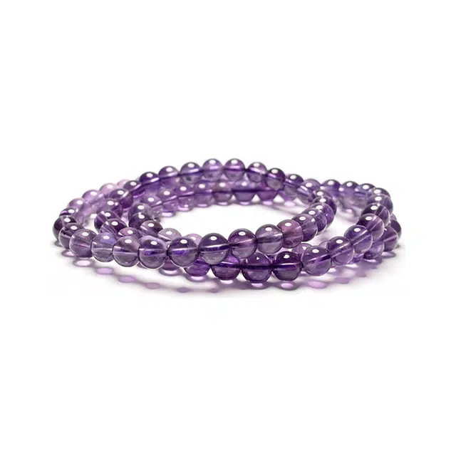 琉堇 本命年简约招桃花盘玩串珠 小众简约守护多圈叠戴文玩念珠 小清新时尚轻奢转运珠 水晶 手链 男女同款情侣款