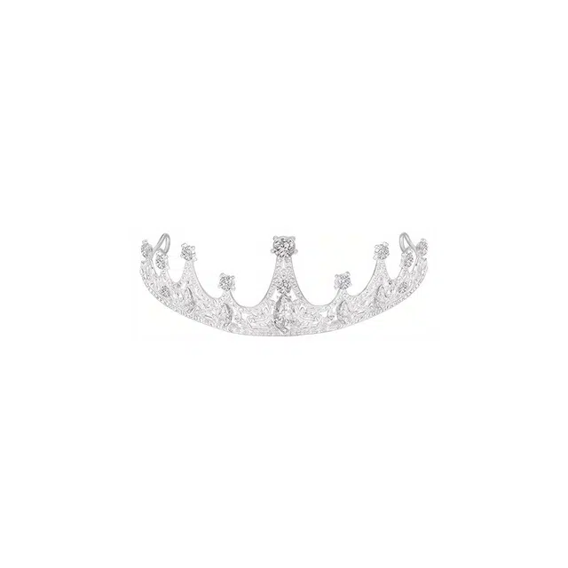 芒果饰品 公主水晶皇冠生日成年 发箍 女款
