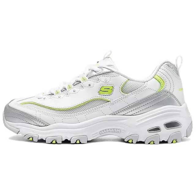 Skechers D'Lites White Silver