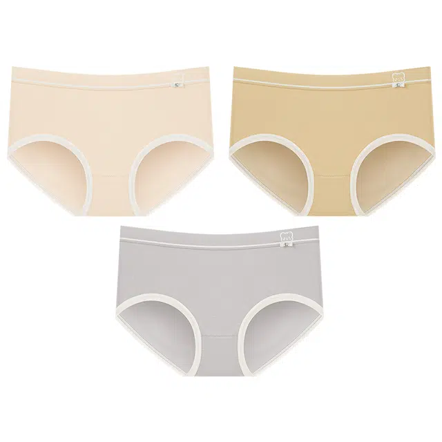 二三二三 细腻舒适速干透气中腰薄款三角裤内裤 女款 组合装