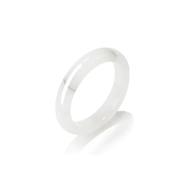 匠锁心玉 青山黛贵妃镯 微翠  新中式 国潮国风 小众设计 轻奢高级 气质 古风温婉 天山翠 玉石手镯 女款