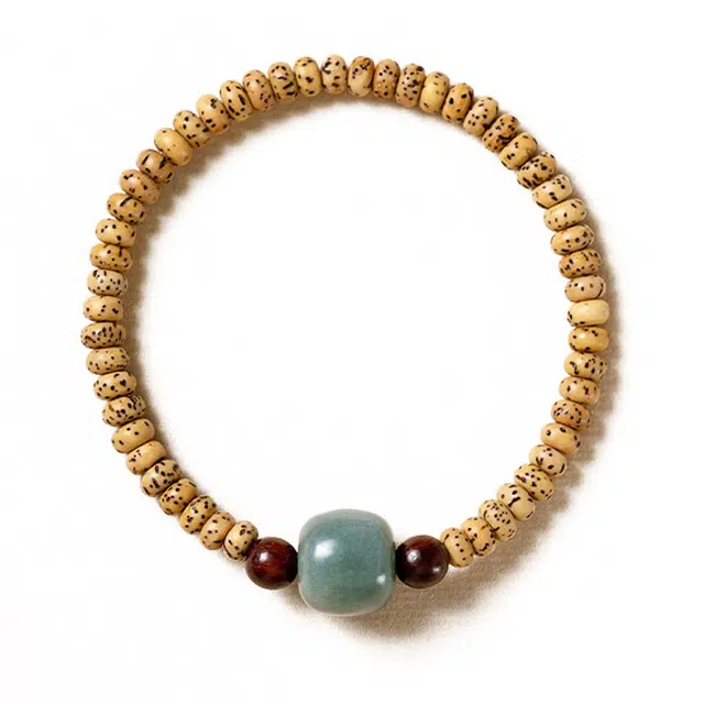 九隆古 纤细精致清新甜美复古风 星月菩提 手串 男女同款情侣款