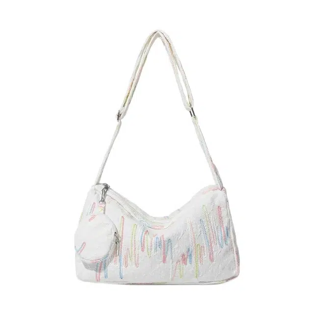 Master Canvas Rainbow Stripe Crossbody Bag