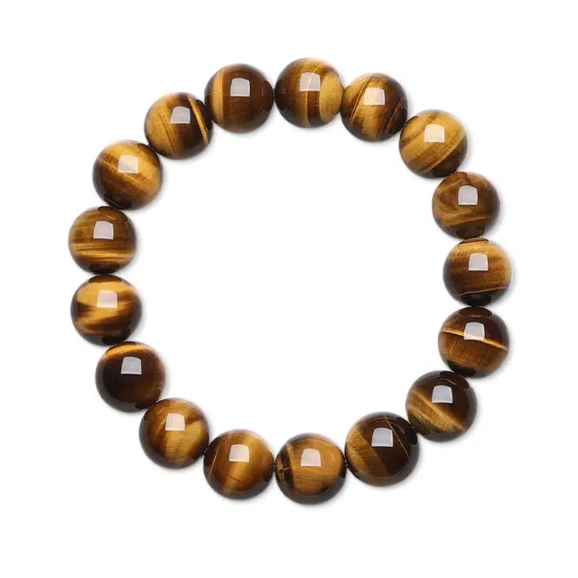 六桂福珠宝 新中式时尚 国潮简约时尚设计高级感国风霸气节日赠礼送 男友 虎眼石 手串 男女同款情侣款