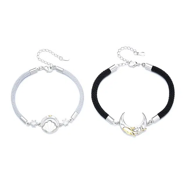 大唐国鼎 今生有你  森系小清新精致轻奢高级感  冷淡风小众设计 合金 手链 男女同款情侣款