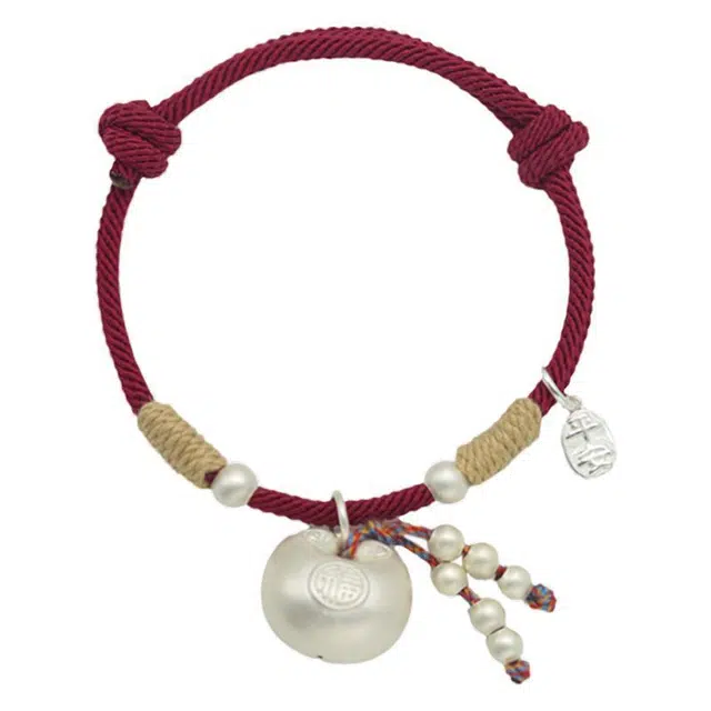 大唐国鼎 小胖福 新中式小众设计高级感 时尚简约优雅 复古国潮万福金安 日常百搭 合金 手链 女款