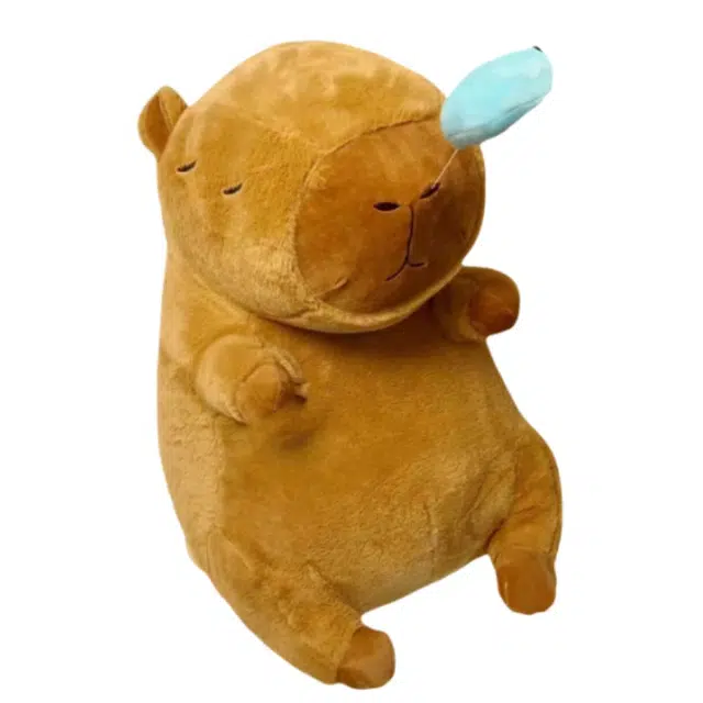 洋娃娃和小熊跳舞 特大胖款水豚 卡皮巴拉 宿舍 沙发 鼻涕款 背包可拆卸 超柔软