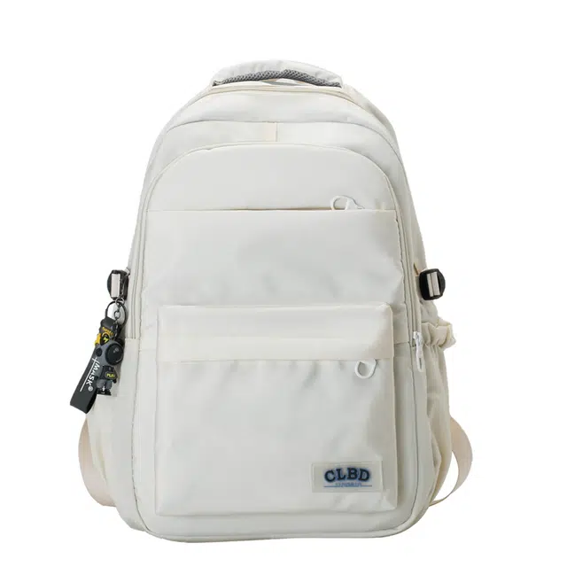 尊梵 休闲学生通勤背包 牛津布 双肩包 常规 男女同款情侣款 白色/黑色/蓝色/深蓝