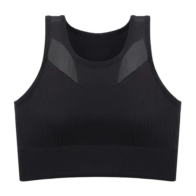 莫代尔 网纱稳定防震跑步专用排汗吸湿透气舒适裸感弹力宽肩带加高底维不跑杯文胸 女款 组合装