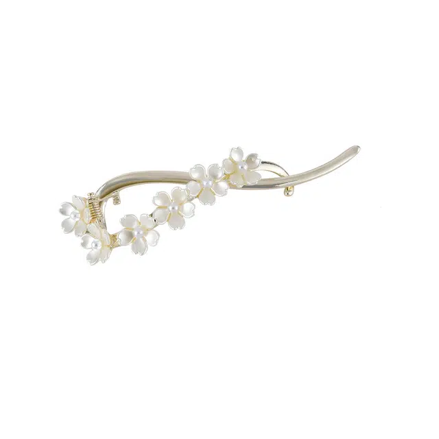 左欧 后脑勺盘发头饰发卡子青蛙扣一字夹子 发夹 女款