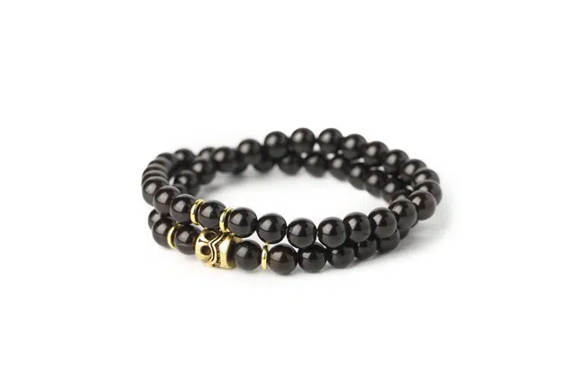 三檀小舍 国潮新中式 高端文玩盘玩 黑武士三通 椰蒂 手串 男女同款情侣款