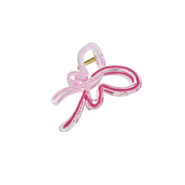 水中玉 渐变色蝴蝶抓夹女大号鲨鱼夹高级感后脑勺发量多发卡简约夹子头饰 发夹 女款