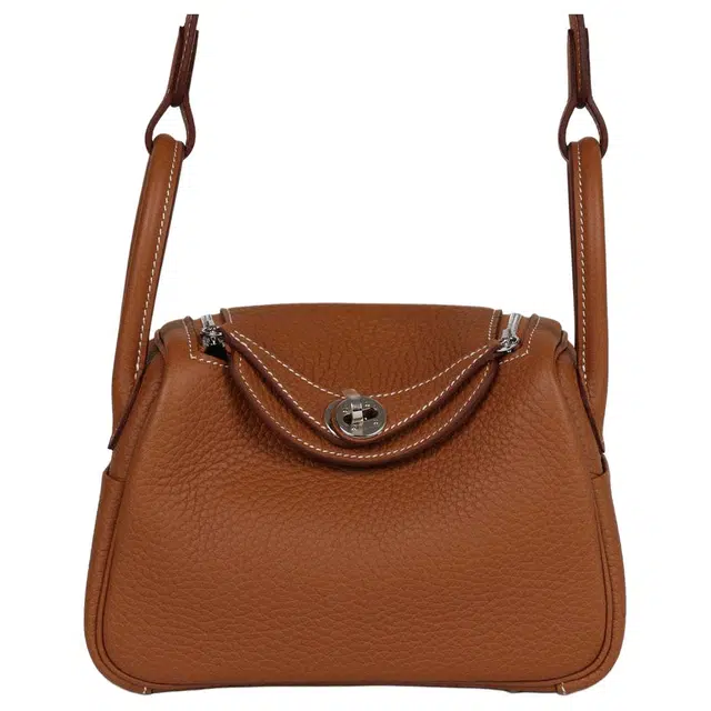 HERMES Lindy II mini Clemence 37 Gold
