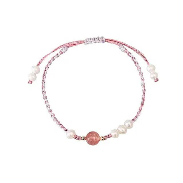 周百福 在逃公主转运多巴胺元气满满轻奢精致新中式 水晶 玉石手链 男女同款情侣款