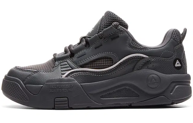 匹克 态极漫游 夏季版 网面百搭街头 包裹性减震轻便透气 低帮 板鞋 女款 暗灰