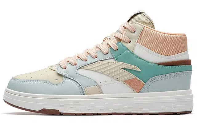 Anta Street Rebel High-Top Sneakers Women White Grey Pink