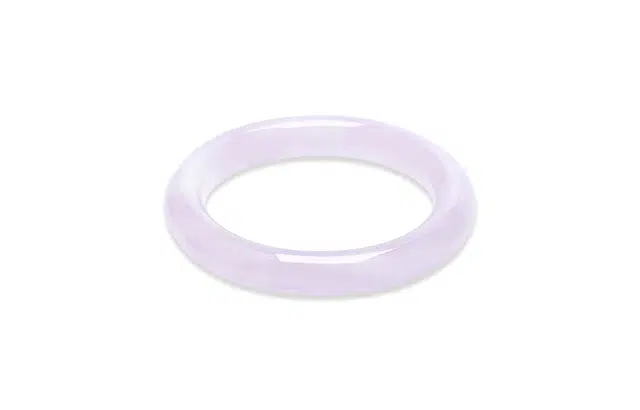 百利金 紫罗兰圆条 简约精致莹润甜美优雅气质小众设计芋泥波波素圈叮当镯 玉髓 手镯 男女同款情侣款