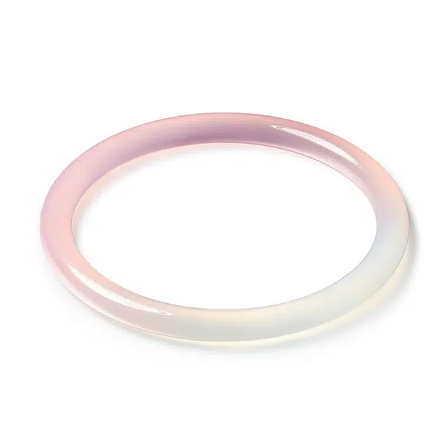 潮宏基 倾玉 玉镯 叮当镯 清新典雅 玉髓 手镯 女款