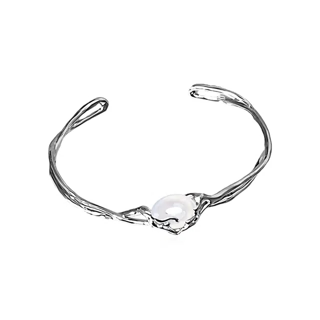 饰伴 新中式平安扣设计 国潮小众复古清冷感 树脂 手镯 女款