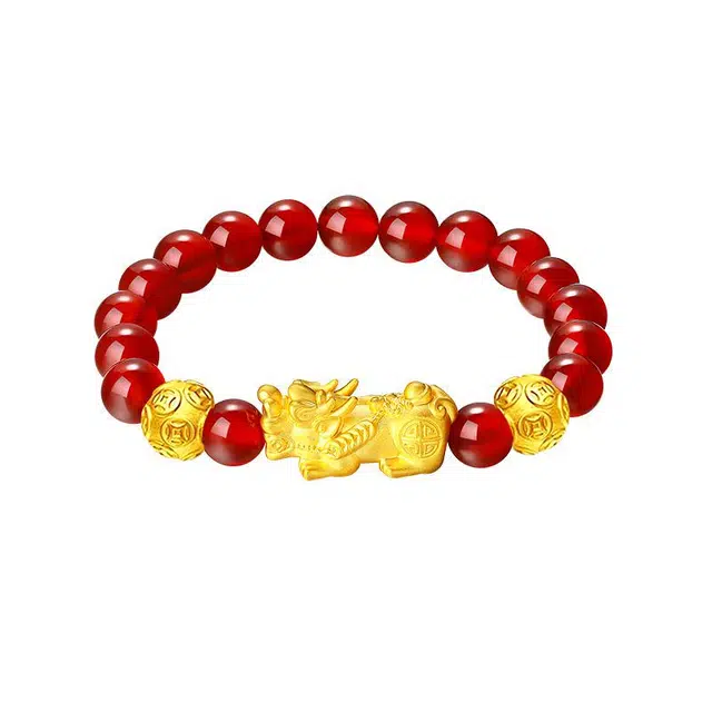 老凤祥 福禄貔貅 精致简约高级感轻奢小众设计时尚 足金 按克计价 黄金手串 女款