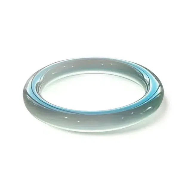 庆怡 新中式国风复古汉服旗袍古典雅致气质显白美人库里蓝 玉髓 玉石手镯 女款