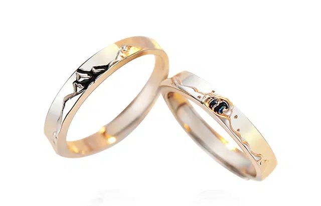 Van Gogh Adjustable Couple Rings