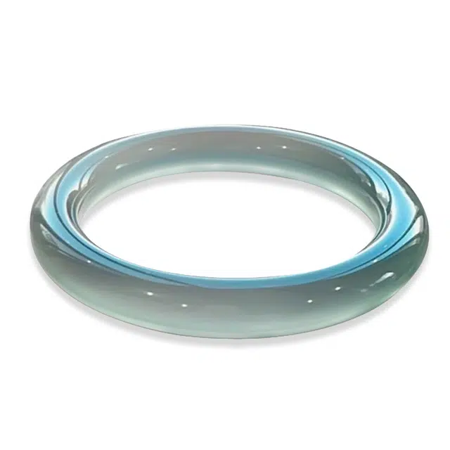 谧月珠宝 新中式渐变冰透高冰 玛瑙 玉石手镯 女款