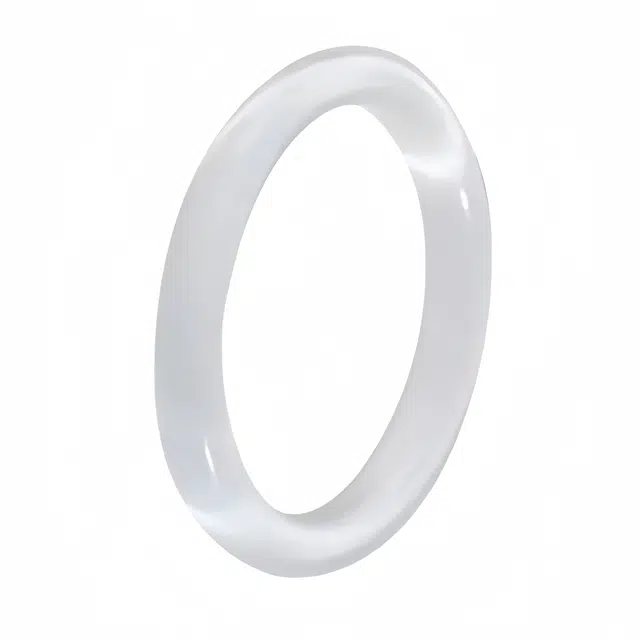 梨云暮雪 白月光 新中式 纯净气质 氛围感 简约优雅 人工猫眼石 琉璃 玉石手镯 女款