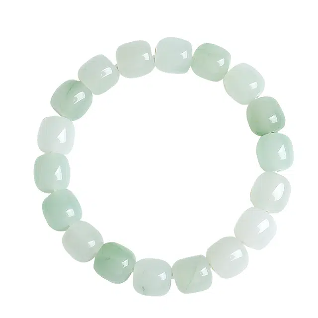 印象眸 转运珠 新中式简约古风经典清新素雅 天山翠 手串 男女同款情侣款 礼盒装