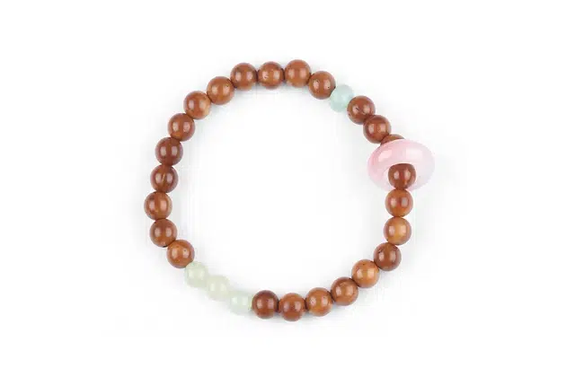 克拉日记 平安扣转运新中式国潮 琉璃 木作手串 女款 檀木