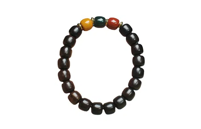 克拉日记 转运佛珠新中式 树脂 木作手串 男女同款情侣款 檀木