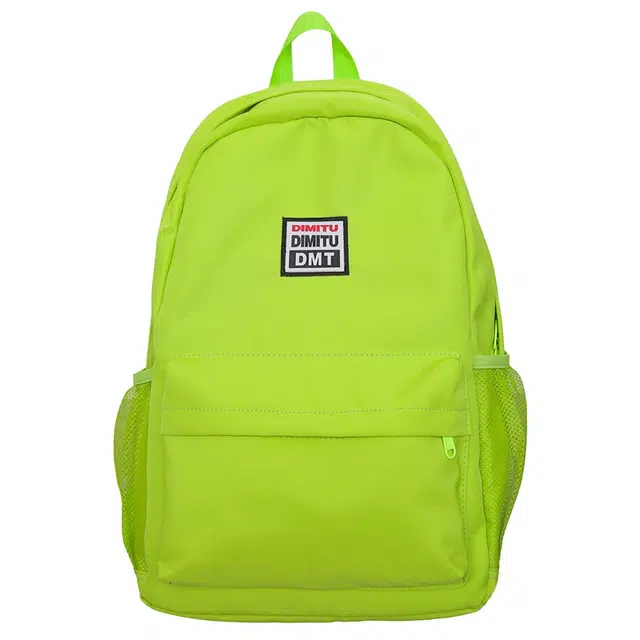 笛贝嘉 日系小清新休闲森系简约上课通勤时尚百搭 尼龙 双肩包 大号 男女同款情侣款