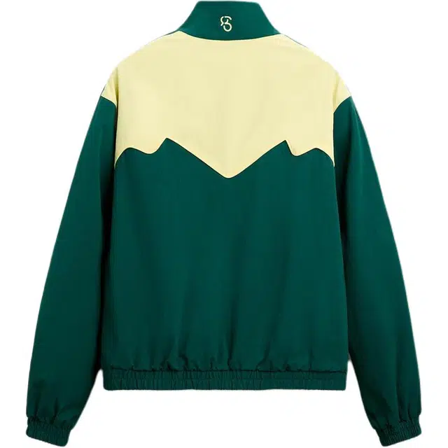 ZARA Casual Stand Collar Jacket Green