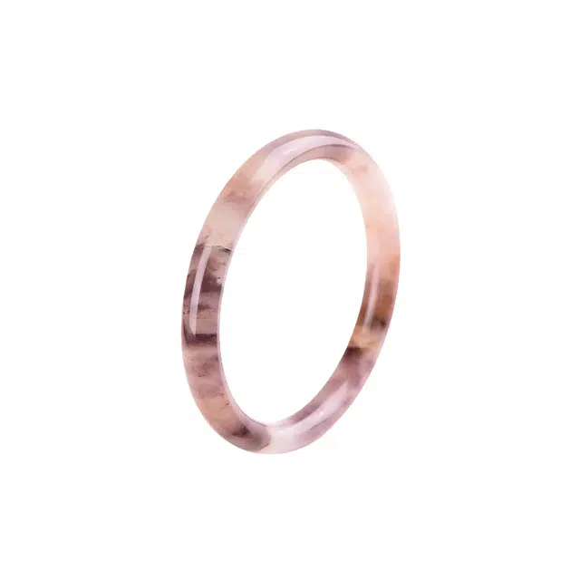 匠锁心玉 紫罗兰美人镯 新中式 国潮国风 复古 古风温婉 轻奢高级感 金丝玉 玉石手镯 女款